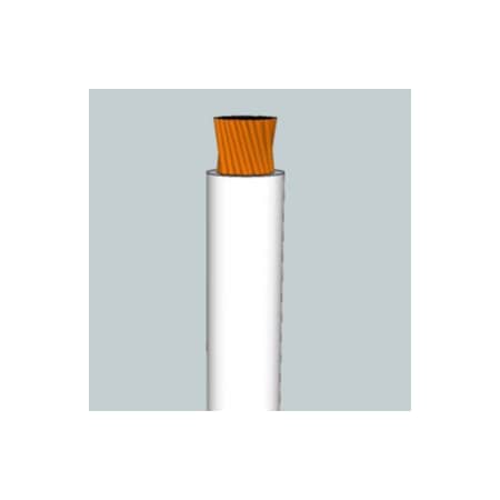 Draka Prestolite Automotive SGX Battery Cable, 4 AWG, 1C, Unshielded, 60V, XLPE Insulated, White, Sold by the FT 148423-65IE